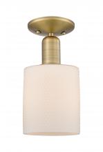 Innovations Lighting 716-1C-BB-G111 - Cobbleskill - 1 Light - 5 inch - Brushed Brass - Semi-Flush Mount