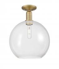 Innovations Lighting 716-1C-BB-G122-12 - Athens - 1 Light - 12 inch - Brushed Brass - Semi-Flush Mount