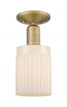 Innovations Lighting 716-1C-BB-G341 - Hadley - 1 Light - 5 inch - Brushed Brass - Semi-Flush Mount