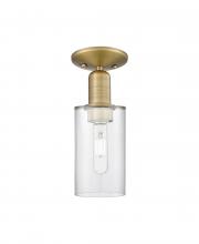 Innovations Lighting 716-1C-BB-G802 - Clymer - 1 Light - 4 inch - Brushed Brass - Semi-Flush Mount