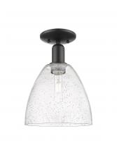 Innovations Lighting 716-1C-BK-GBD-94 - Bristol - 1 Light - 9 inch - Matte Black - Semi-Flush Mount