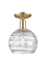 Innovations Lighting 716-1C-CB-G1213-8CL - Athens Deco Swirl - 1 Light - 8 inch - Champagne Bronze - Semi-Flush Mount
