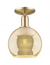 Innovations Lighting 716-1C-CB-G128-8 - Athens - 1 Light - 8 inch - Champagne Bronze - Semi-Flush Mount