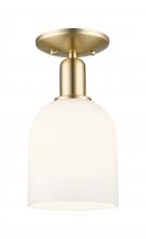 Innovations Lighting 716-1C-CB-G558-6GWH - Bella - 1 Light - 6 inch - Champagne Bronze - Semi-Flush Mount