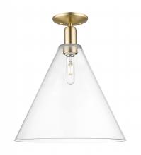 Innovations Lighting 716-1C-CB-GBC-162 - Berkshire Glass - 1 Light - 16 inch - Champagne Bronze - Semi-Flush Mount