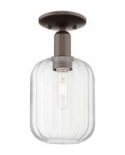 Innovations Lighting 716-1C-OB-G460-7CL - Preston Cylinder - 1 Light - 6 inch - Oil Rubbed Bronze - Semi-Flush Mount