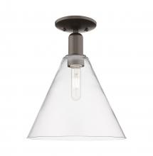Innovations Lighting 716-1C-OB-GBC-122 - Berkshire Glass - 1 Light - 12 inch - Oil Rubbed Bronze - Semi-Flush Mount