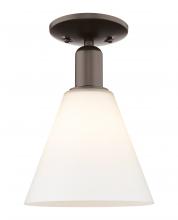 Innovations Lighting 716-1C-OB-GBC-81 - Berkshire Glass - 1 Light - 8 inch - Oil Rubbed Bronze - Semi-Flush Mount