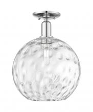 Innovations Lighting 716-1C-PC-G1215-12 - Athens Water Glass - 1 Light - 12 inch - Polished Chrome - Semi-Flush Mount