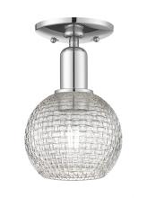 Innovations Lighting 716-1C-PC-G122C-6CL - Athens - 1 Light - 6 inch - Polished Chrome - Semi-Flush Mount