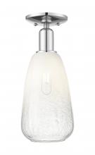 Innovations Lighting 716-1C-PC-G480-6OP - Brookhaven Almond - 1 Light - 6 inch - Polished Chrome - Semi-Flush Mount