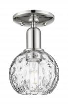 Innovations Lighting 716-1C-PN-G1215-6 - Athens Water Glass - 1 Light - 6 inch - Polished Nickel - Semi-Flush Mount
