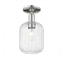 Innovations Lighting 716-1C-PN-G460-7CL - Preston Cylinder - 1 Light - 6 inch - Polished Nickel - Semi-Flush Mount