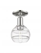 Innovations Lighting 716-1C-PN-G556-6CL - Rochester - 1 Light - 6 inch - Polished Nickel - Semi-Flush Mount