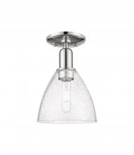 Innovations Lighting 716-1C-PN-GBD-754 - Bristol - 1 Light - 8 inch - Polished Nickel - Semi-Flush Mount
