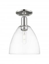 Innovations Lighting 716-1C-PN-GBD-92 - Bristol - 1 Light - 9 inch - Polished Nickel - Semi-Flush Mount