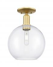 Innovations Lighting 716-1C-SG-G122-10 - Athens - 1 Light - 10 inch - Satin Gold - Semi-Flush Mount
