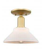 Innovations Lighting 716-1C-SG-G131 - Orwell - 1 Light - 8 inch - Satin Gold - Semi-Flush Mount