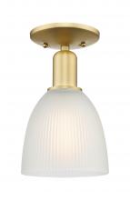 Innovations Lighting 716-1C-SG-G381 - Castile - 1 Light - 6 inch - Satin Gold - Semi-Flush Mount