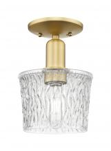 Innovations Lighting 716-1C-SG-G402 - Niagara - 1 Light - 7 inch - Satin Gold - Semi-Flush Mount