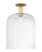 Innovations Lighting 716-1C-SG-G559-12CL - Bridal Veil - 1 Light - 12 inch - Satin Gold - Semi-Flush Mount