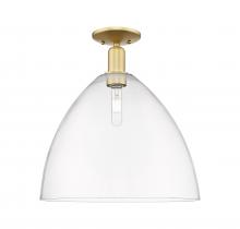 Innovations Lighting 716-1C-SG-GBD-162 - Bristol - 1 Light - 16 inch - Satin Gold - Semi-Flush Mount