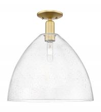 Innovations Lighting 716-1C-SG-GBD-164 - Bristol - 1 Light - 16 inch - Satin Gold - Semi-Flush Mount