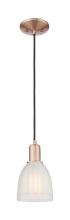 Innovations Lighting 716-1P-AC-G441 - Brookfield - 1 Light - 6 inch - Antique Copper - Cord hung - Mini Pendant