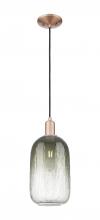 Innovations Lighting 716-1P-AC-G482-7SL - Brookhaven Cloche - 1 Light - 6 inch - Antique Copper - Cord hung - Mini Pendant
