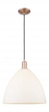 Innovations Lighting 716-1P-AC-GBD-161 - Bristol - 1 Light - 16 inch - Antique Copper - Cord hung - Mini Pendant