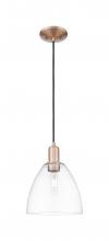 Innovations Lighting 716-1P-AC-GBD-92 - Bristol - 1 Light - 9 inch - Antique Copper - Cord hung - Mini Pendant