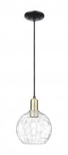Innovations Lighting 716-1P-BAB-G1215-8 - Athens Water Glass - 1 Light - 8 inch - Black Antique Brass - Cord hung - Mini Pendant