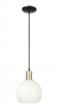 Innovations Lighting 716-1P-BAB-G483-8OP - Brookhaven Globe - 1 Light - 6 inch - Black Antique Brass - Cord hung - Mini Pendant