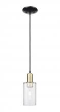 Innovations Lighting 716-1P-BAB-G802 - Clymer - 1 Light - 4 inch - Black Antique Brass - Cord hung - Mini Pendant