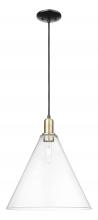 Innovations Lighting 716-1P-BAB-GBC-162 - Berkshire Glass - 1 Light - 16 inch - Black Antique Brass - Cord hung - Mini Pendant