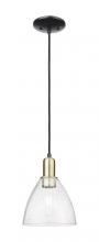 Innovations Lighting 716-1P-BAB-GBD-754 - Bristol - 1 Light - 8 inch - Black Antique Brass - Cord hung - Mini Pendant