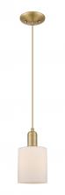 Innovations Lighting 716-1P-BB-G111 - Cobbleskill - 1 Light - 5 inch - Brushed Brass - Cord hung - Mini Pendant