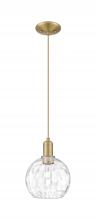 Innovations Lighting 716-1P-BB-G1215-8 - Athens Water Glass - 1 Light - 8 inch - Brushed Brass - Cord hung - Mini Pendant