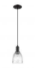 Innovations Lighting 716-1P-BK-G442 - Brookfield - 1 Light - 6 inch - Matte Black - Cord hung - Mini Pendant