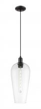 Innovations Lighting 716-1P-BK-G456-8CL - Chelsea - 1 Light - 6 inch - Matte Black - Cord hung - Mini Pendant