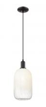 Innovations Lighting 716-1P-BK-G482-7OP - Brookhaven Cloche - 1 Light - 6 inch - Matte Black - Cord hung - Mini Pendant