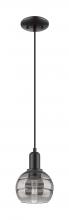 Innovations Lighting 716-1P-BK-G556-6SM - Rochester - 1 Light - 6 inch - Matte Black - Cord hung - Mini Pendant