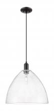 Innovations Lighting 716-1P-BK-GBD-164 - Bristol - 1 Light - 16 inch - Matte Black - Cord hung - Mini Pendant