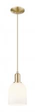 Innovations Lighting 716-1P-CB-G558-6GWH - Bella - 1 Light - 6 inch - Champagne Bronze - Cord hung - Mini Pendant