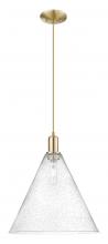 Innovations Lighting 716-1P-CB-GBC-164 - Berkshire Glass - 1 Light - 16 inch - Champagne Bronze - Cord hung - Mini Pendant
