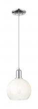 Innovations Lighting 716-1P-PC-G483-8OP - Brookhaven Globe - 1 Light - 6 inch - Polished Chrome - Cord hung - Mini Pendant
