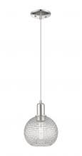 Innovations Lighting 716-1P-PN-G122C-8CL - Athens - 1 Light - 8 inch - Polished Nickel - Cord hung - Mini Pendant