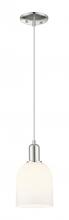 Innovations Lighting 716-1P-PN-G558-6GWH - Bella - 1 Light - 6 inch - Polished Nickel - Cord hung - Mini Pendant