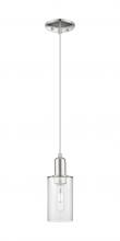 Innovations Lighting 716-1P-PN-G802 - Clymer - 1 Light - 4 inch - Polished Nickel - Cord hung - Mini Pendant