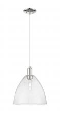 Innovations Lighting 716-1P-PN-GBD-124 - Bristol - 1 Light - 12 inch - Polished Nickel - Cord hung - Mini Pendant